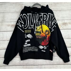 Civil Regime x Marvel Wolverine Roses from Concrete Hoodie Mens Large Black NEW